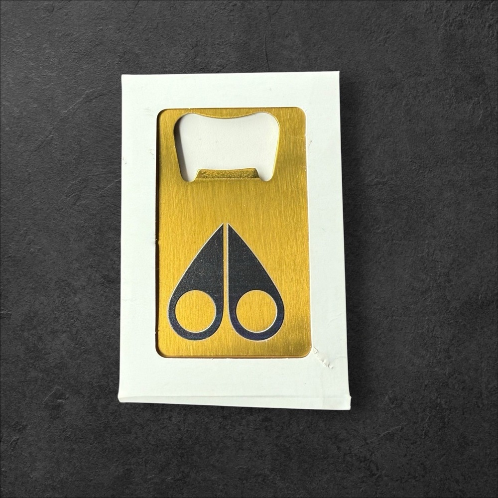 Moose Knuckles Gold Collectible‎ Bottle Opener Logo